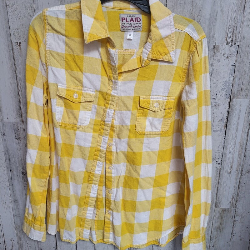 XS Yellow Flannel