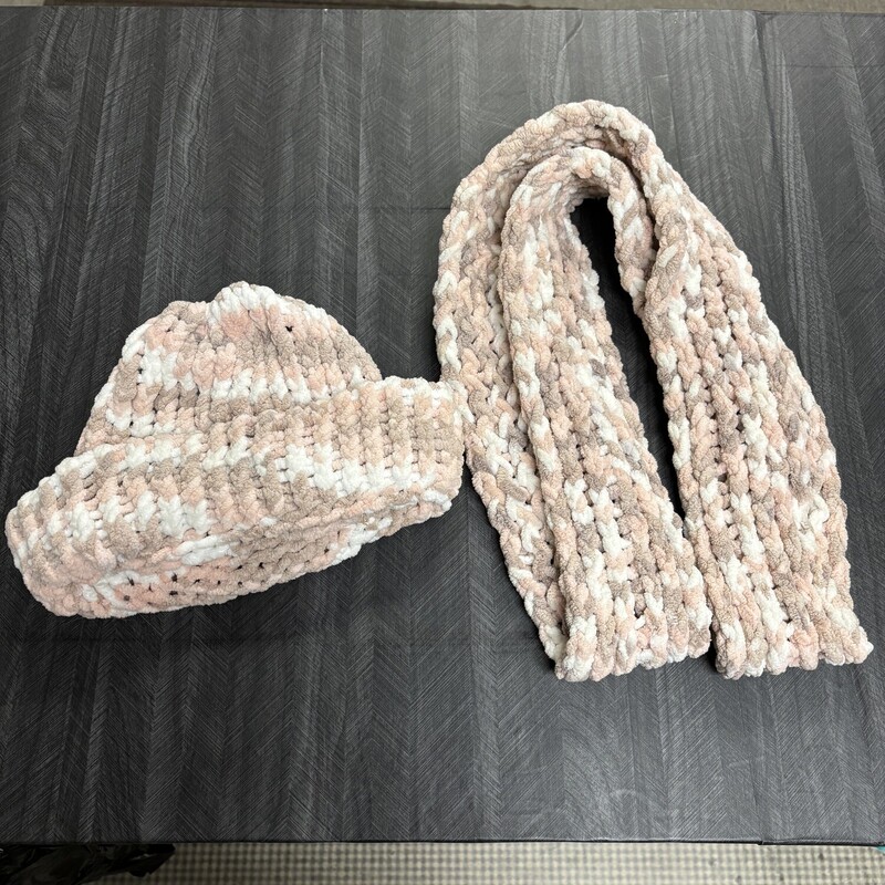 Pink Hat Scarf Set