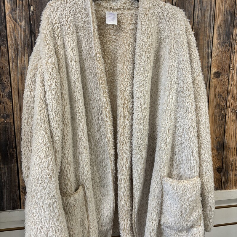 Fuzzy Tan Cardigan