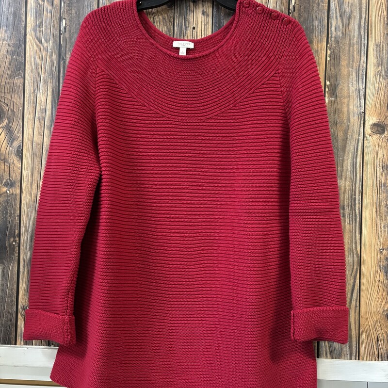 Red Ribbed Sweater