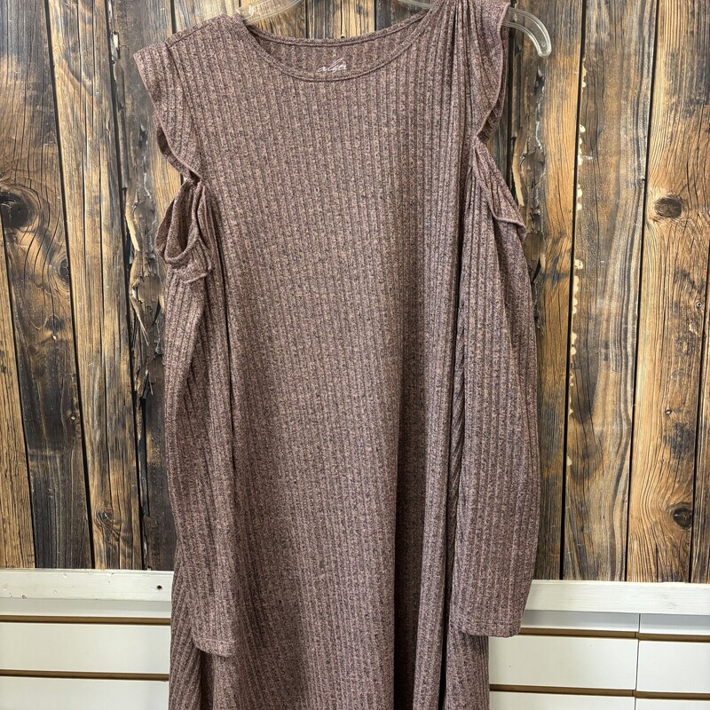 Pink Cold Shoulder Tunic, Size: L