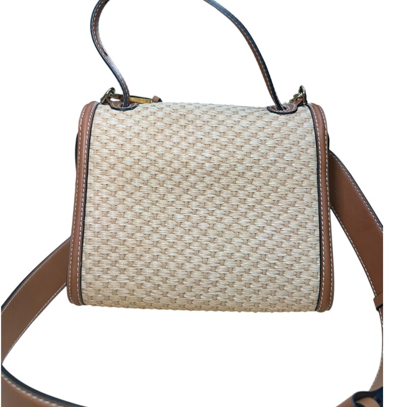 Alexander Mcqueen Straw Raffia Crossbody<br />
<br />
Dimensions: 9 Lx 6H<br />
<br />
Very good condition. Some minor scratching on hardware.<br />
<br />
Does not come with original dust bag or box.