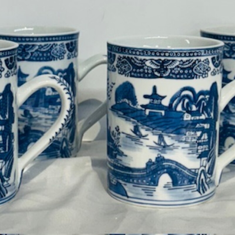 Set of 4 MMA Japanese Mugs
Blue White
Size: 5.5 x 5H