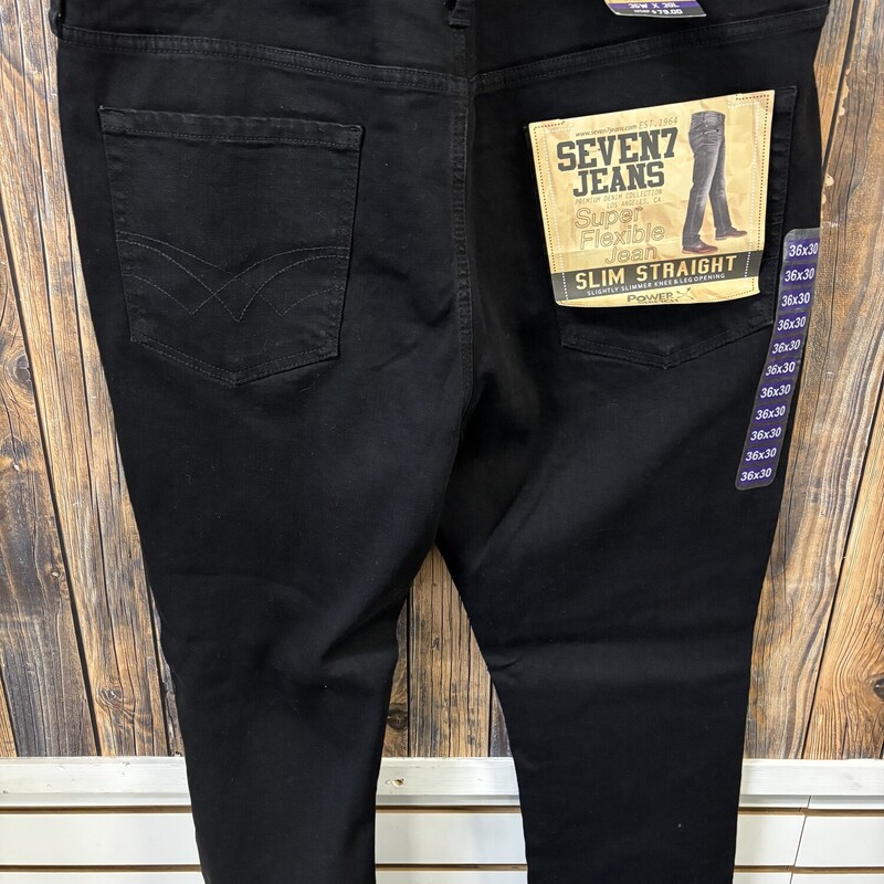 NWT Black Seven Jeans, Size: 36x30