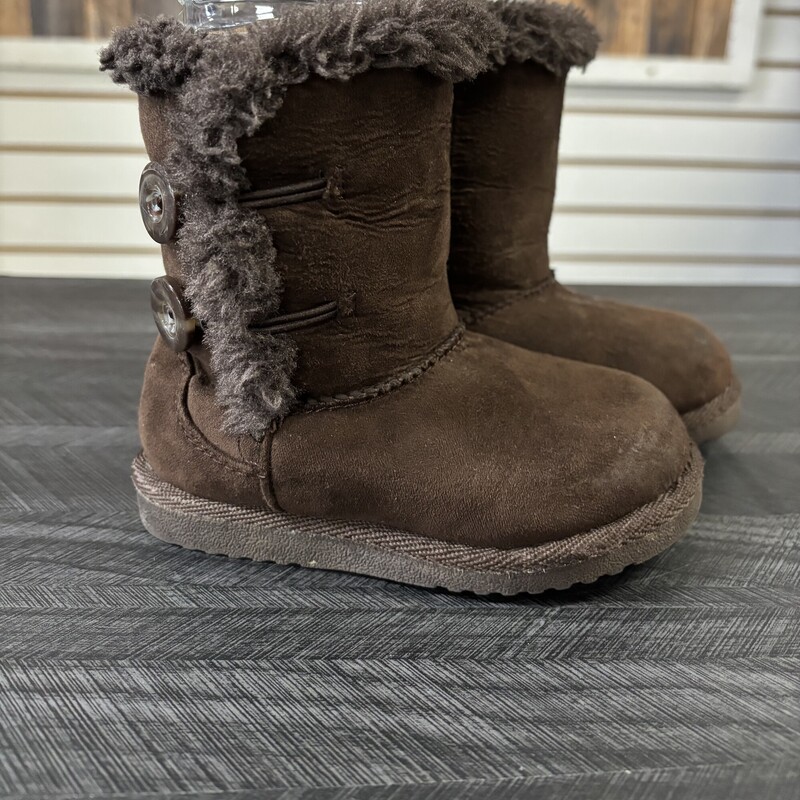 Brown Furry Boots