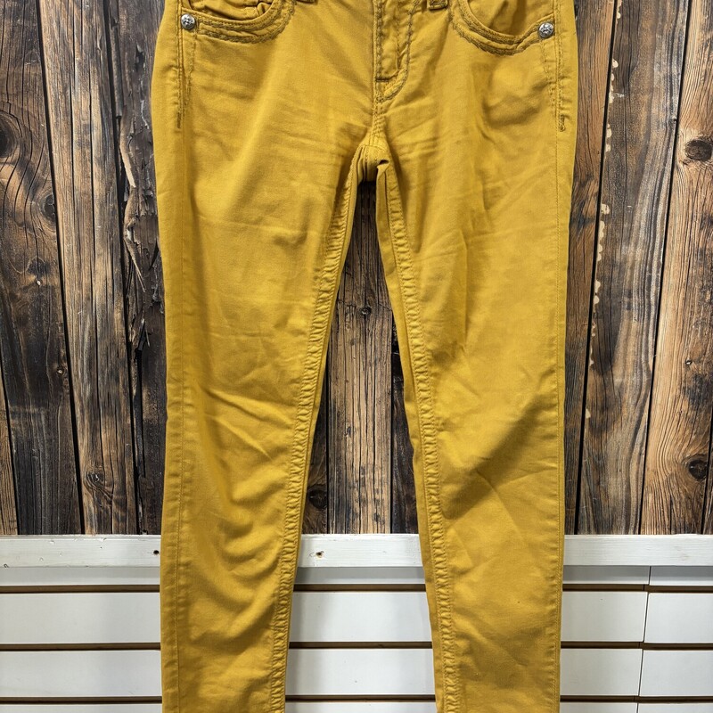 Yellow Miss Me Jeans, Size: 27