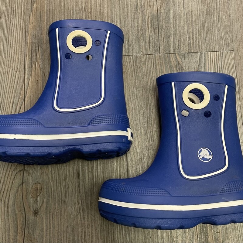 Crocs Rain Boots, Blue, Size: 6-7T