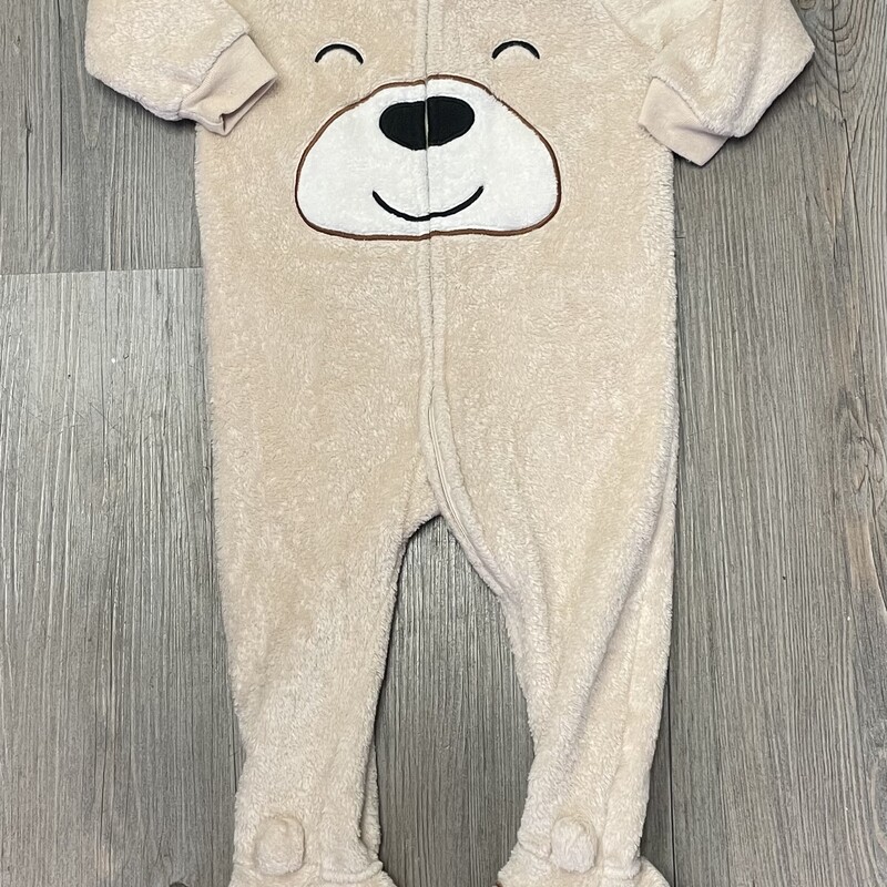 PJ Place Fleece Onesie, Beige, Size: 12-18M