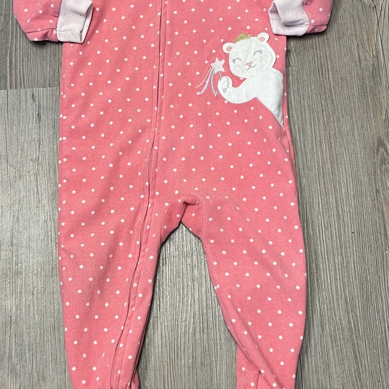 Carters Pj Onesie, Coral, Size: 18M