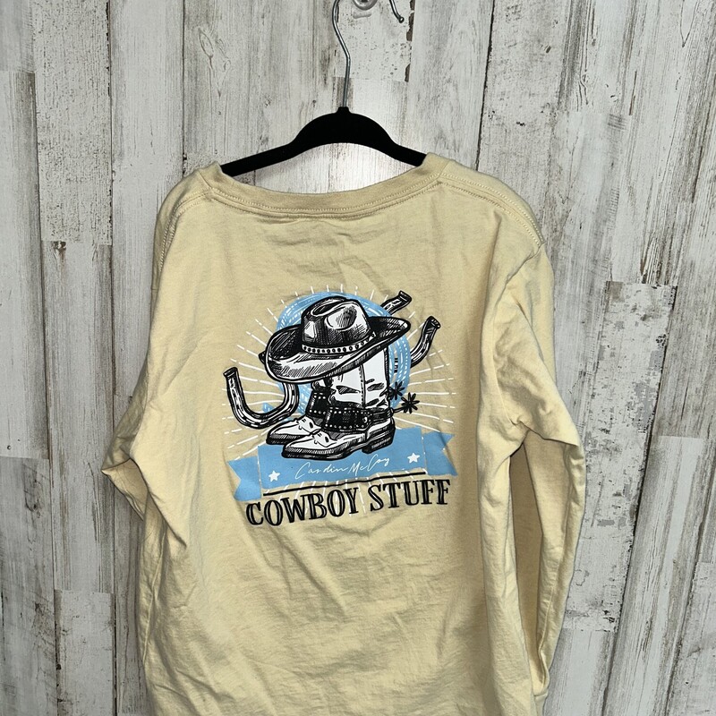 8 Yellow Cowboy Tee, Yellow, Size: Boy 5-8