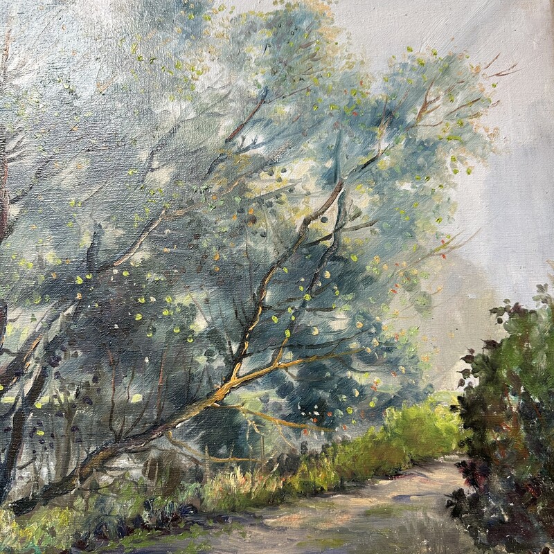 Artist Nunzio Vayana, signed Oil Landscape/Woods Scene.
Size: 24x20

Nunzio Vayana was the founder and director of the Ogunquit Art Center and had presided for forty years over its Annual National Exhibitions, its forums, its school and its Painting Demonstrations.