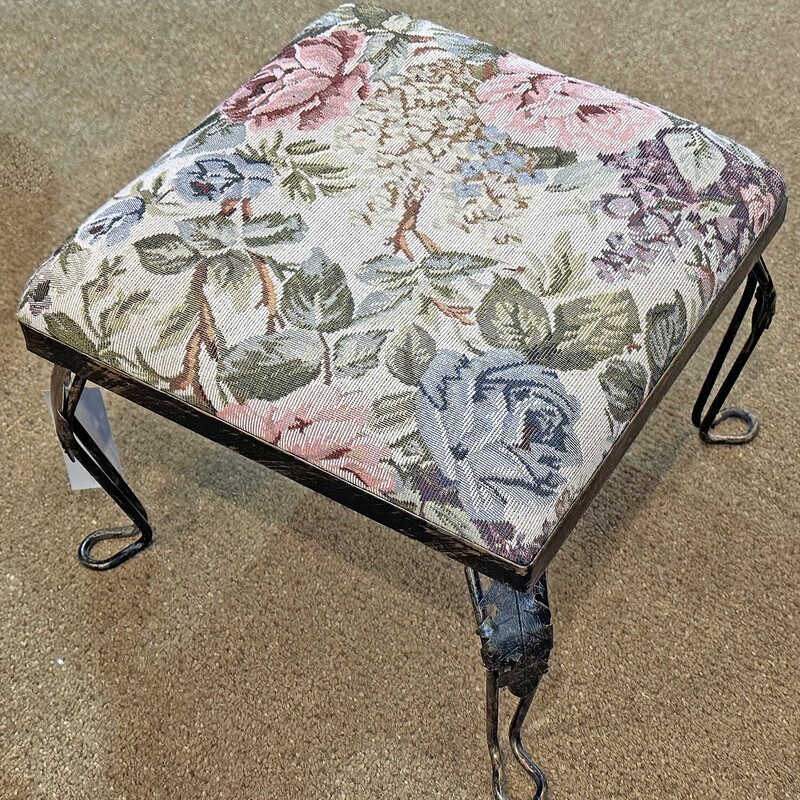 Small Metal Floral Stool
12 In Sq x 10 In Tall