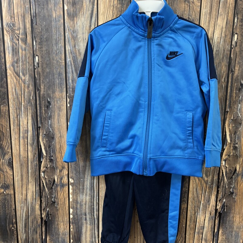 Blue Nike Sweatsuit, Size: 18m