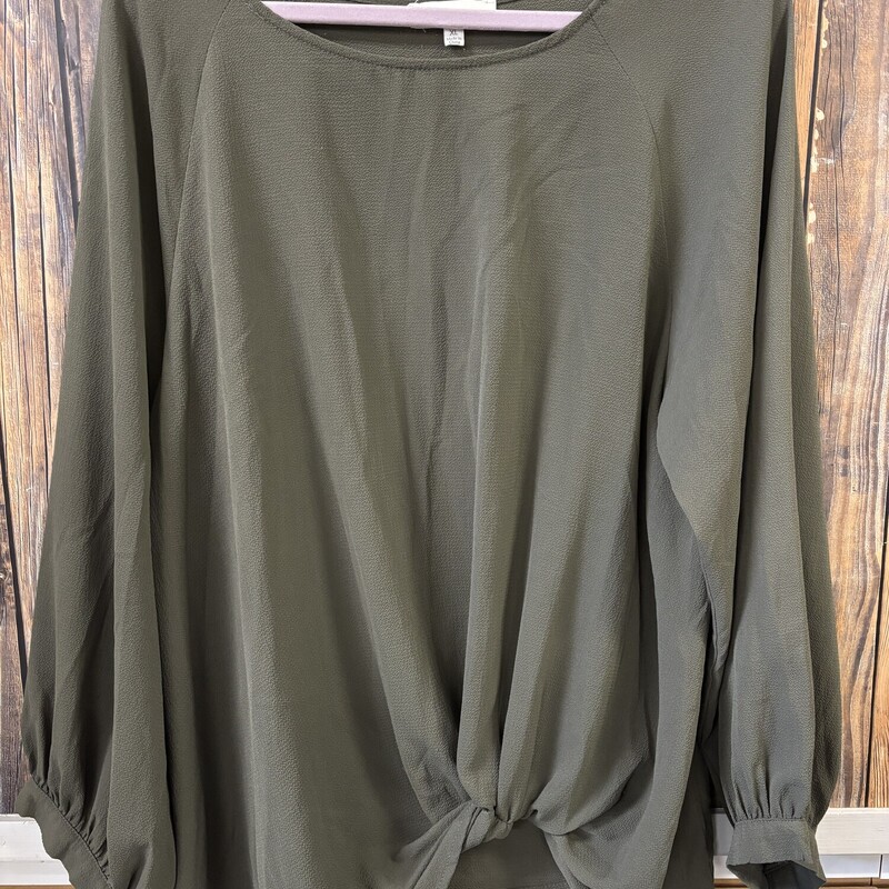 Olive Green Umgee Shirt, Size: XL