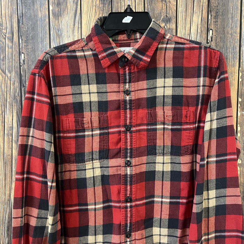 Red/blue Plaid American E, Size: Med