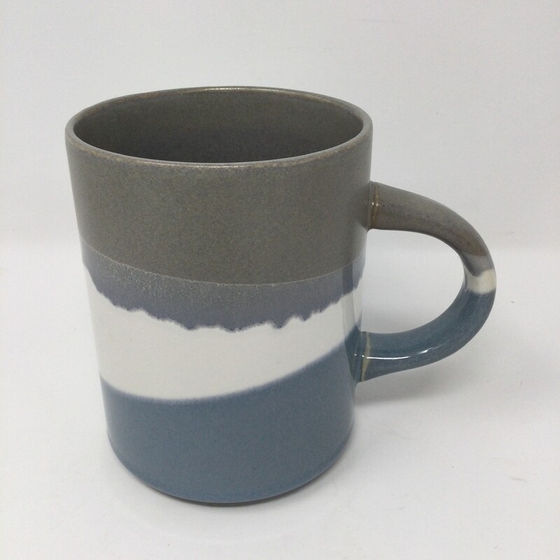 Indigo Mug,
Blue/White/Grey,
Size: 4.5 X 3.5 In