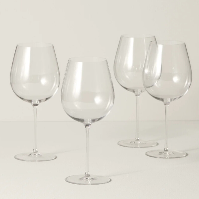 Set of 4 Lenox Victoria James Wine Glasses
Clear, Size: 3.5x9.5H