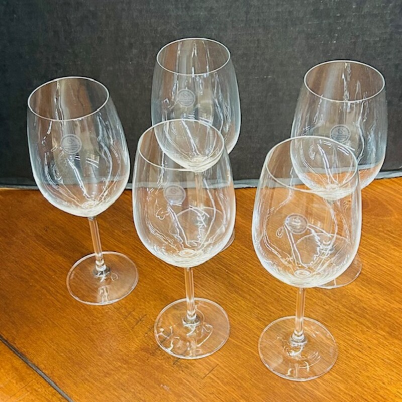 Set of 5 Lenox Tuscany White Wine Glasses
Clear, Size: 4x9.5H