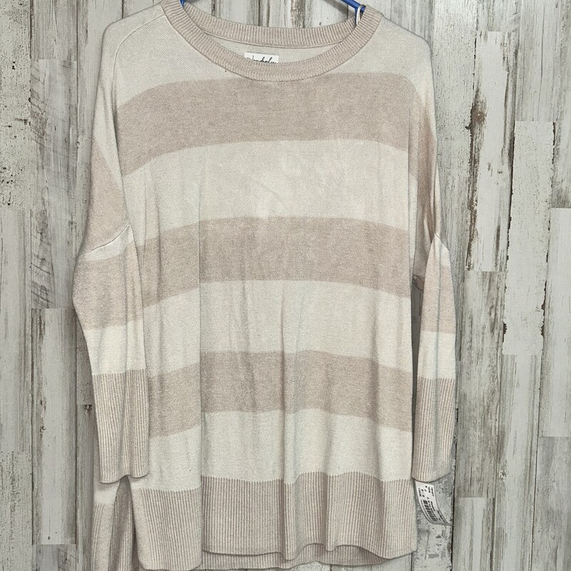 M Tan Stripe Knit Top, Tan, Size: Ladies M