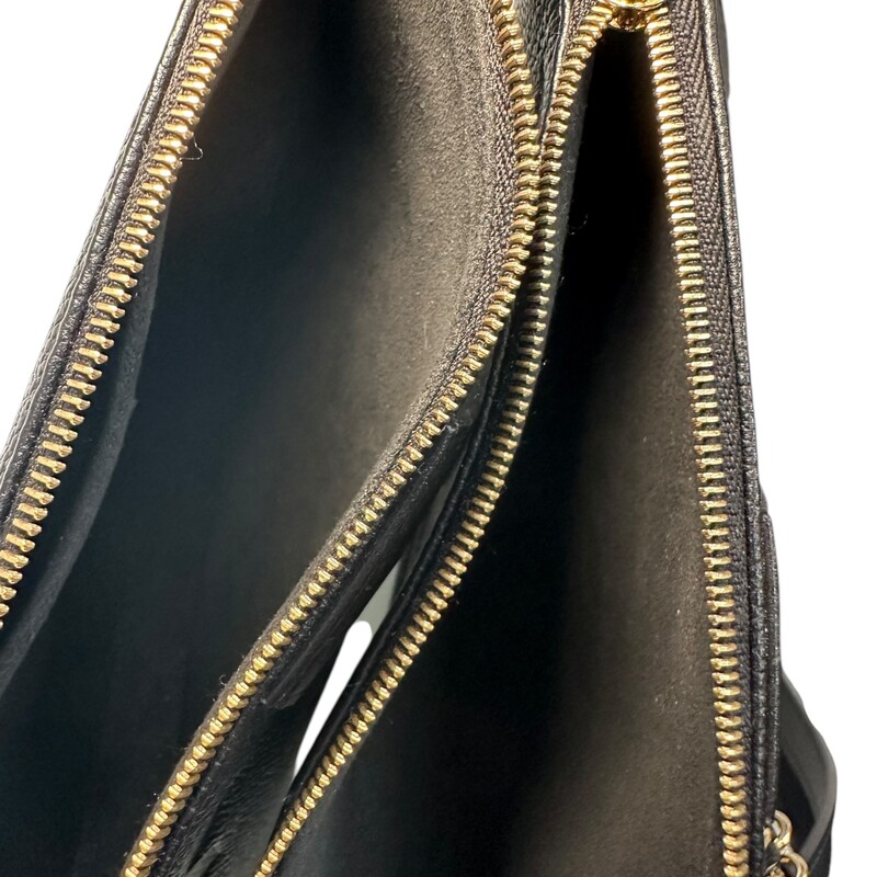 Louis Vuitton Multi Pochette Accessoires Empreinte
Black

Date Code: Chipped/Entrupy

Dimensions:
9.8 x 5.7 x 1.8 inches
(Length x Height x Width)

In excellent condition.

Comes with original dust bag. No box.