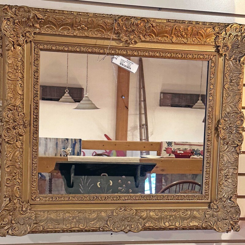 Ornate Vintage Gold Mirror
27 In x 32 In.