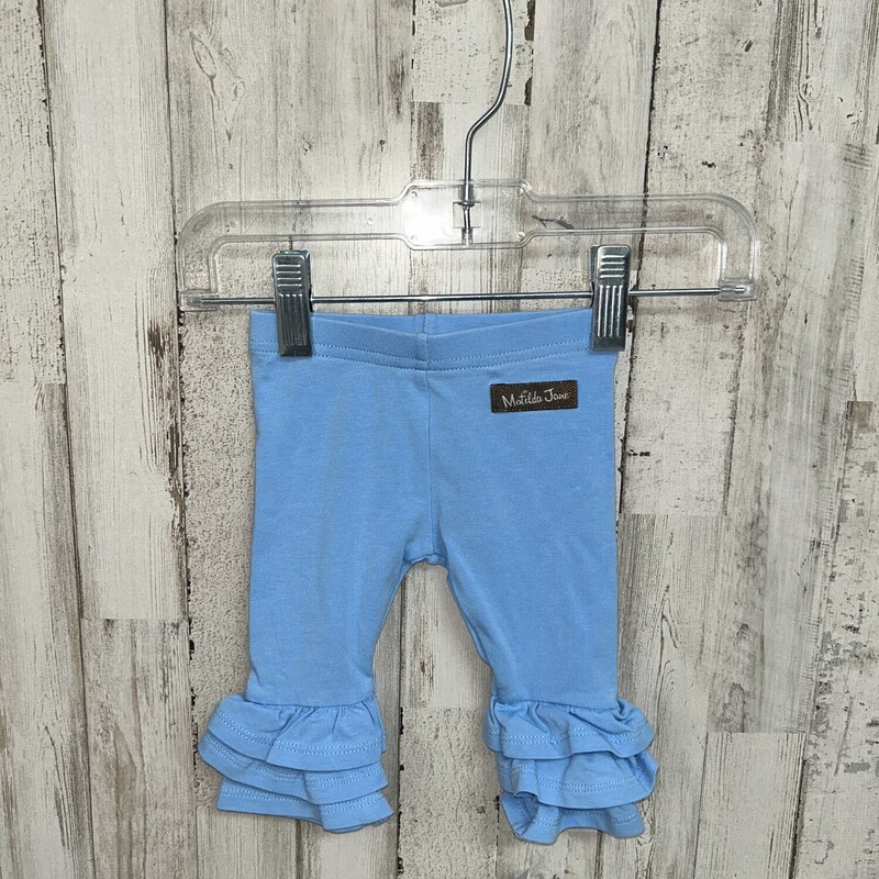 0/3M Blue Ruffle Pants, Blue, Size: Girl NB-3m