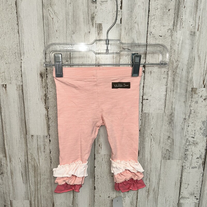 3/6M Pink Ruffle Pants, Pink, Size: Girl NB-3m