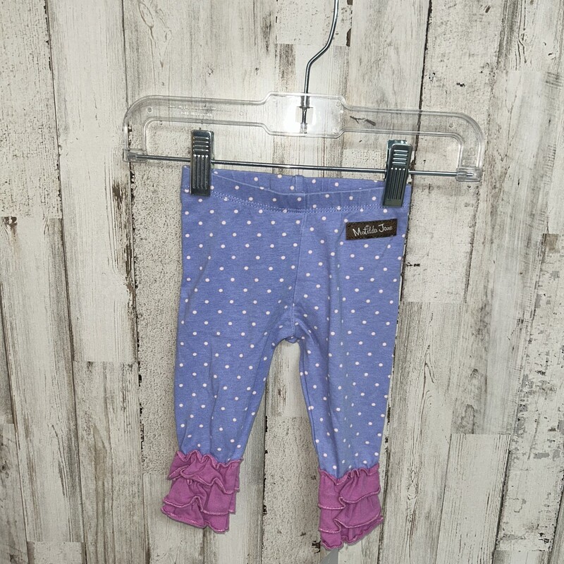 3/6M Purple Dotted Pants