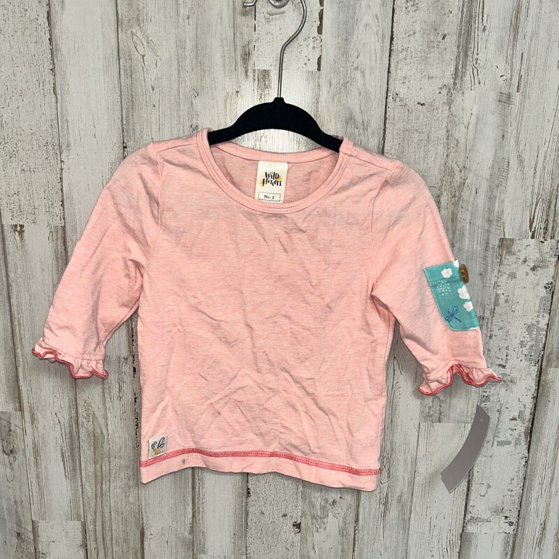 2 Pink Pocket Top