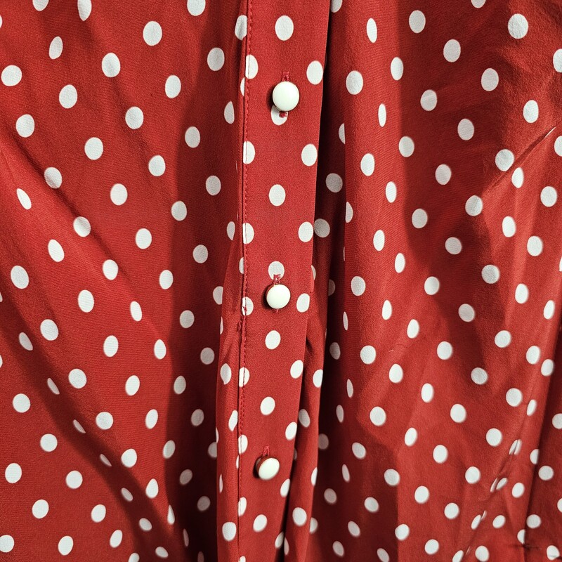 Veronica Beard Polkadots, Maroon, Size: 16