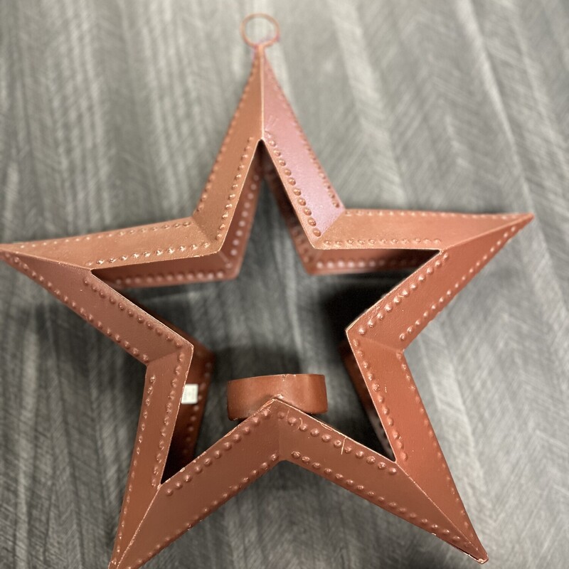 Primitive Star Candle Holder