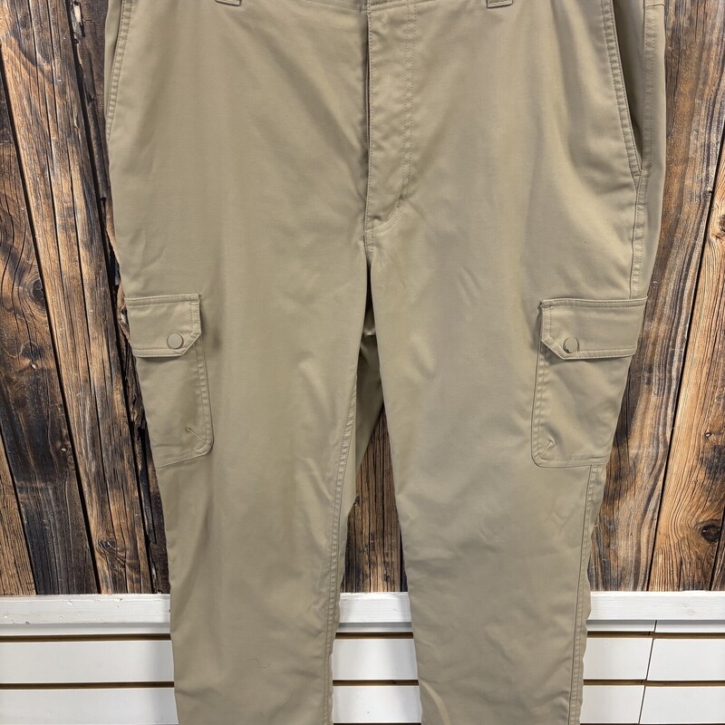 Tan Performance Work Pants, Size: 36x30