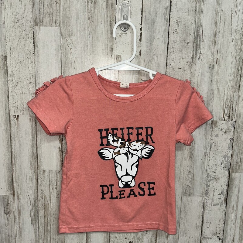 2T Heifer Please Tee, Pink, Size: Girl 2T