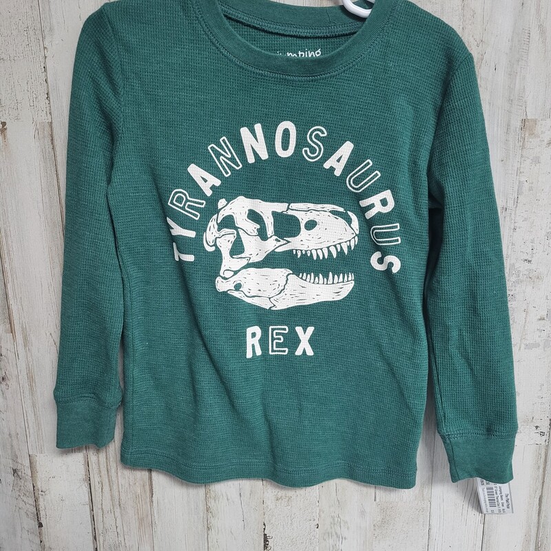 5T Green Thermal Dino Tee