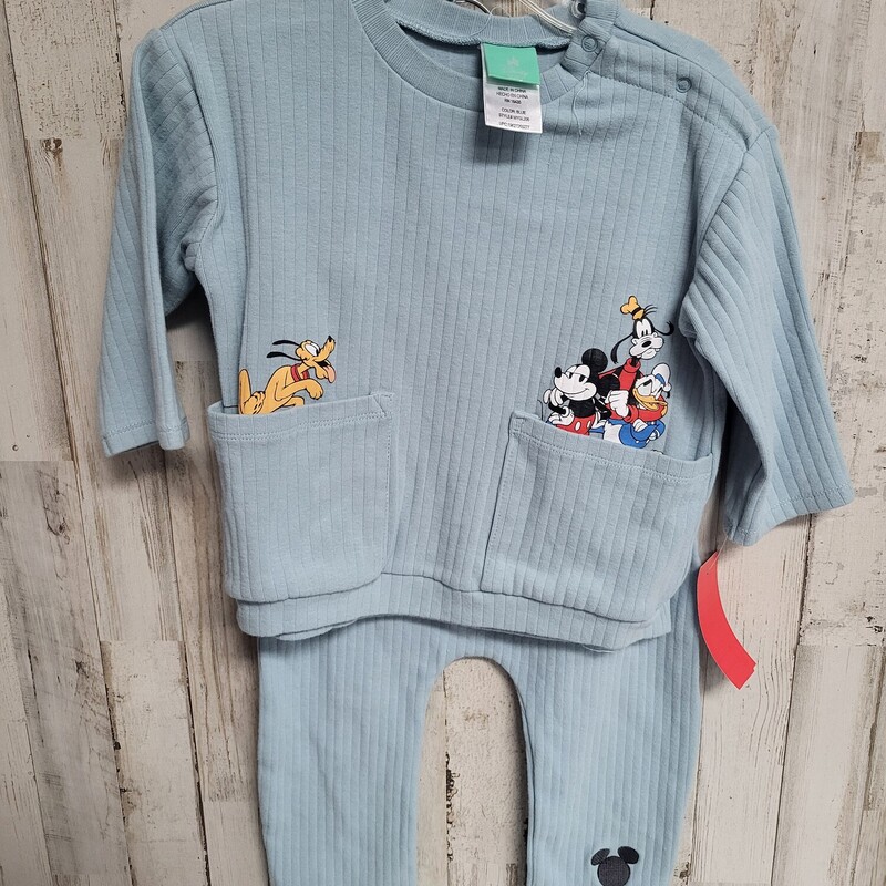 24M 2pc Ribbed Mickey Set