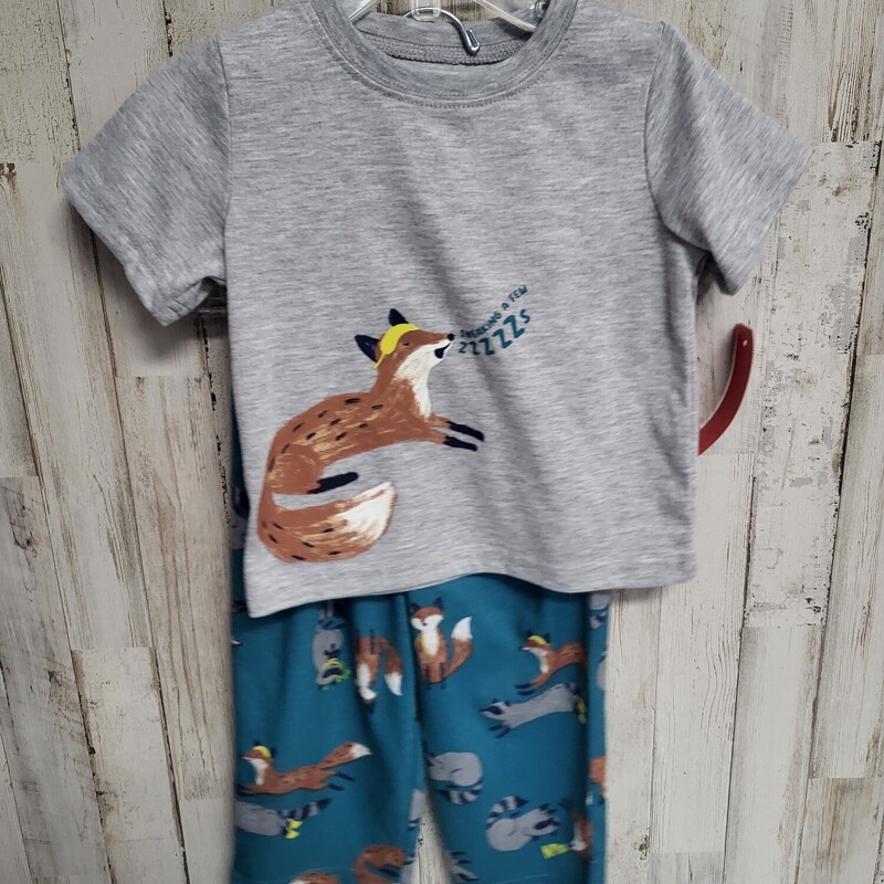 18M 2pc Grey Fox Pj Set