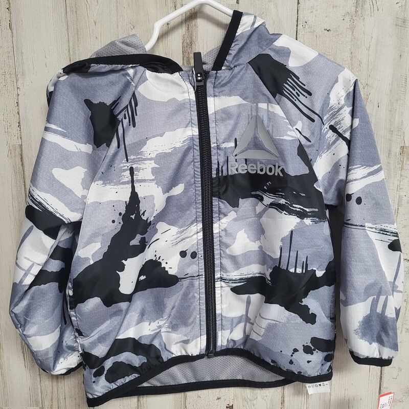 18M Grey Printed Jacket