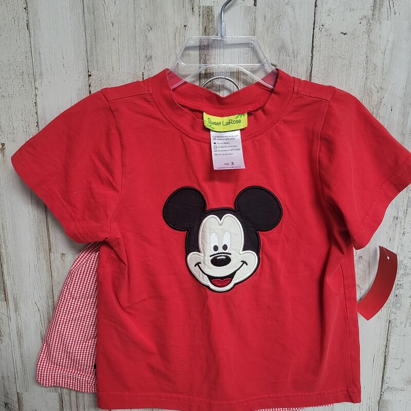 3 2pc Red Mickey Set