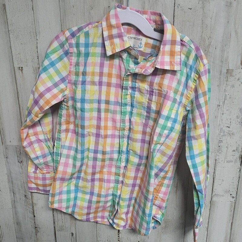 4/5 Colorful Plaid Button