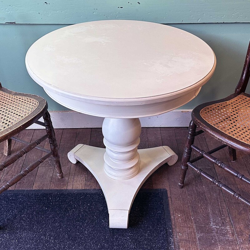 White Pedestal Table