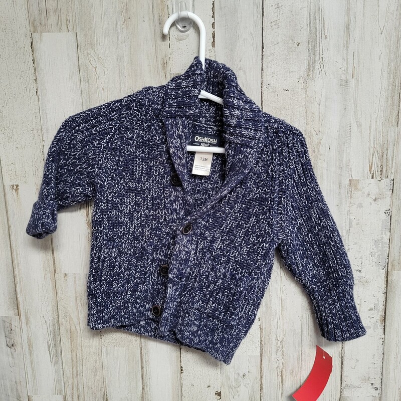 12M Navy Knit Pullover