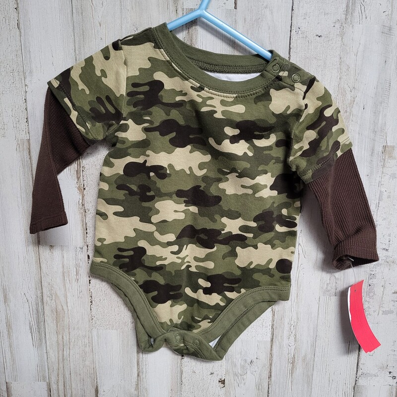 12M Layered Camo Onesie