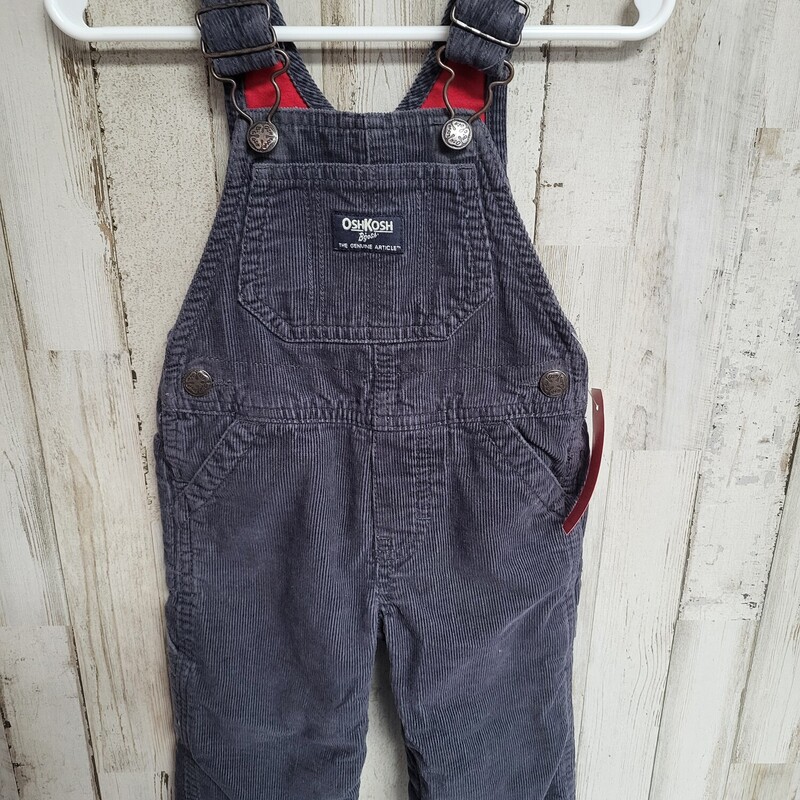 9M Grey Corduroy Overalls