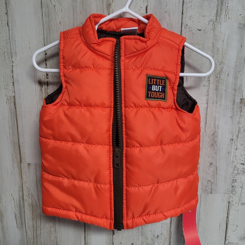 6/9M Orange Puffer Vest