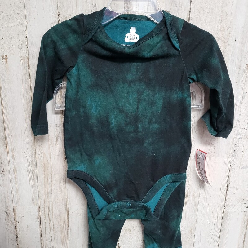 6/12M 2pc Green Tie Dye S