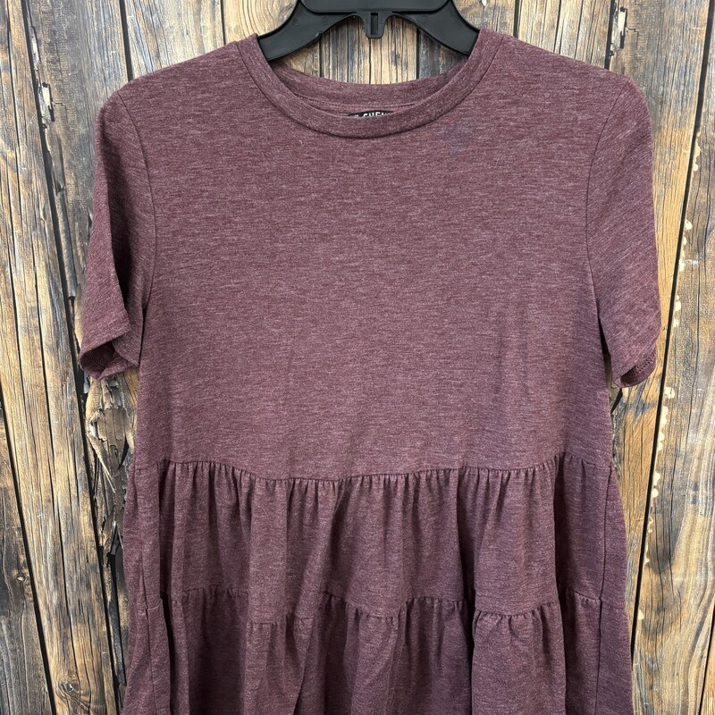 Maroon Baby Doll Shirt, Size: XS