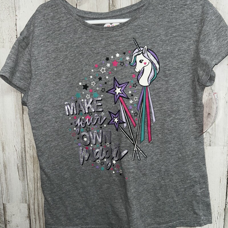 7 Make Your Own Magic Tee, Grey, Size: Girl 7/8