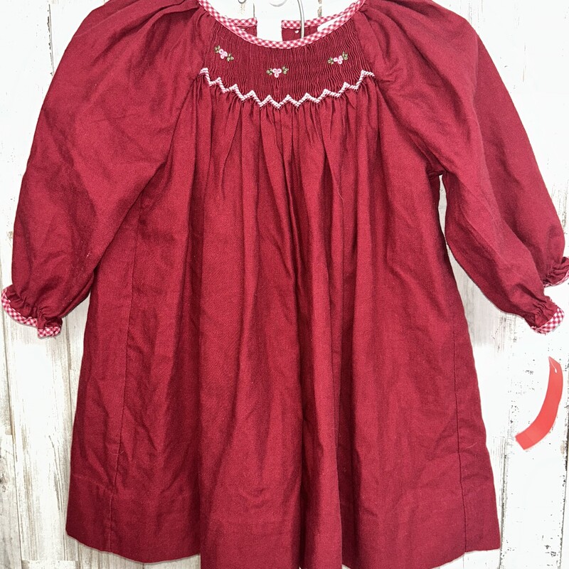 12M 2pc Maroon Smock Set