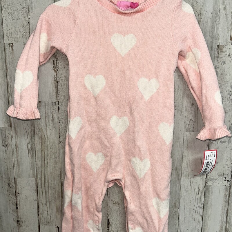 12M Knit Heart Romper