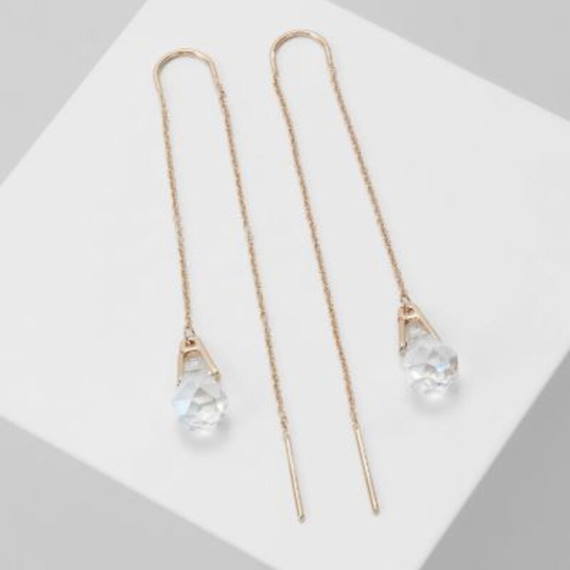 Swarovski Spirit Chain Crystal Drop Earrings
Rose Gold Clear Size: 5L
Retails: $79+